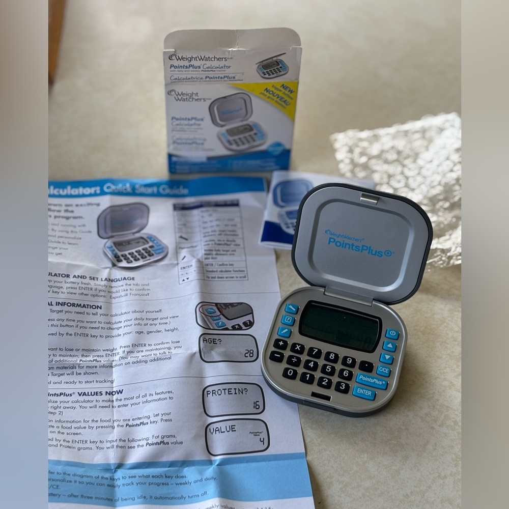 Weight Watchers Blue and Gray PointsPlus Device